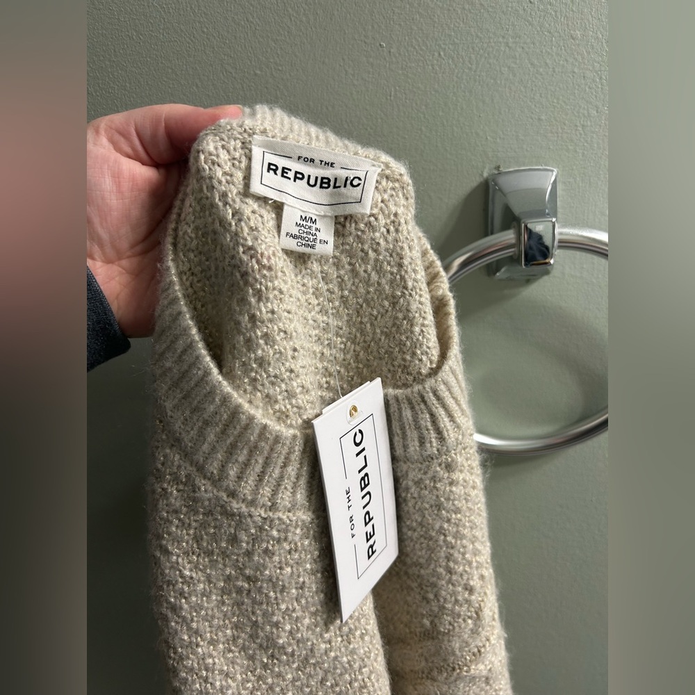 NWT for the republic metallic knit sweater - Picture 5 of 7